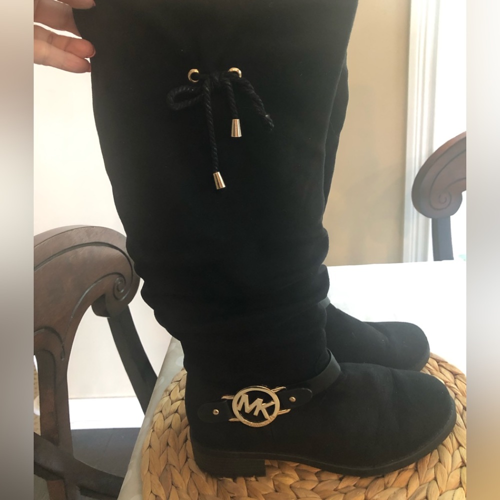 Black suede Michael Kors boots Size 10 women’s